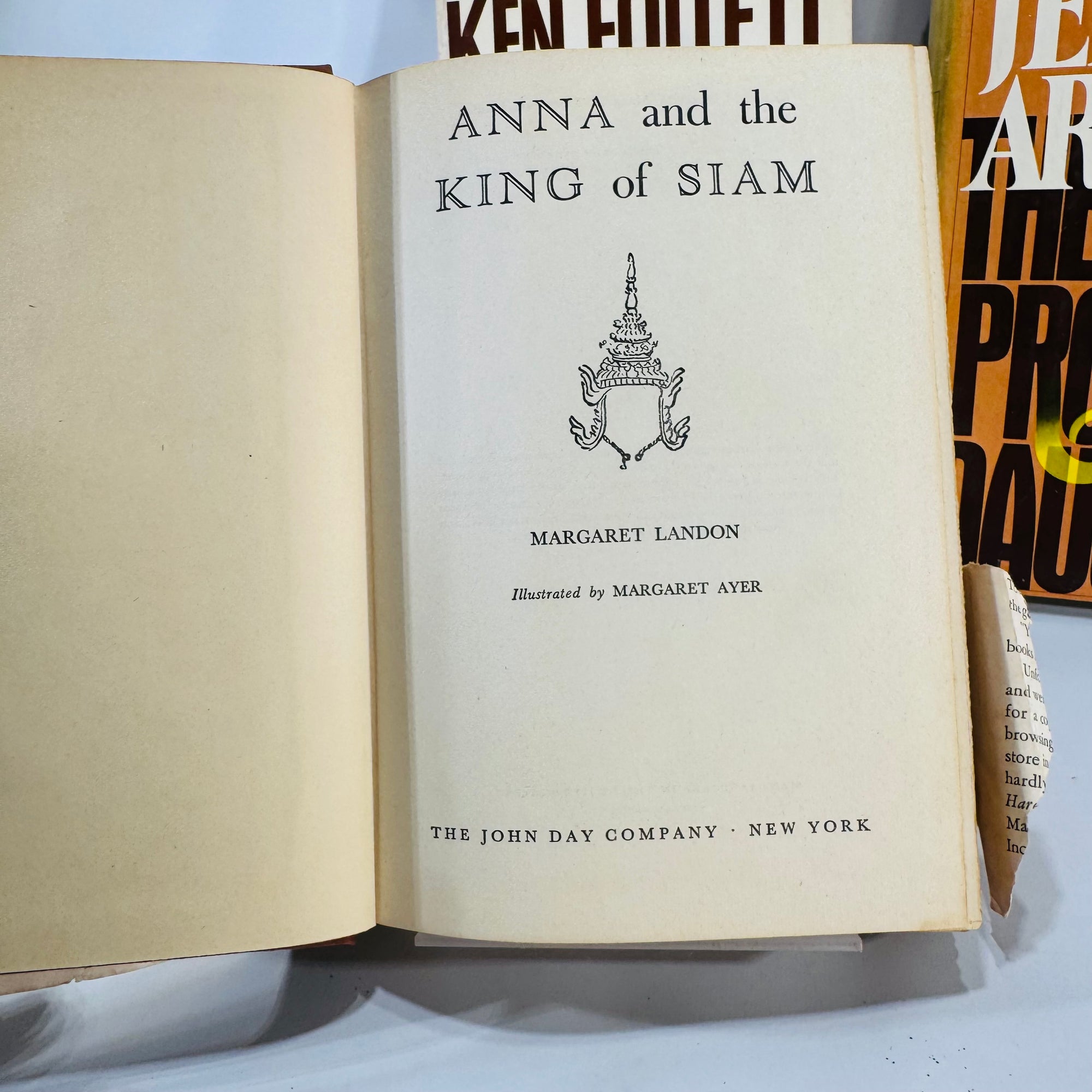 Vintage Fiction Bundle — Anna and the King of Siam (1944), The Man from St. Petersburg (1982), The Prodigal Daughter (1982) | Historical & Political Novels