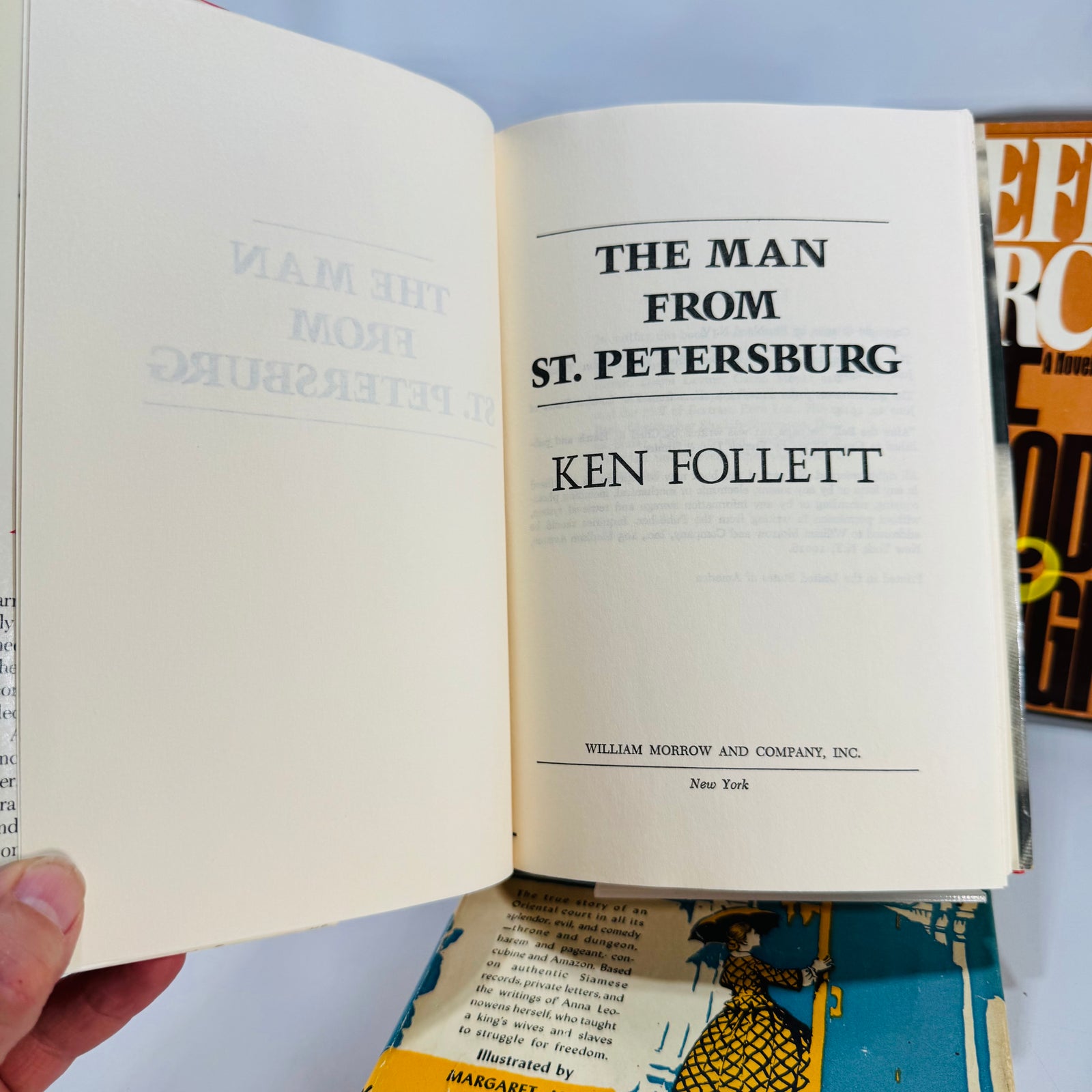 Vintage Fiction Bundle — Anna and the King of Siam (1944), The Man from St. Petersburg (1982), The Prodigal Daughter (1982) | Historical & Political Novels