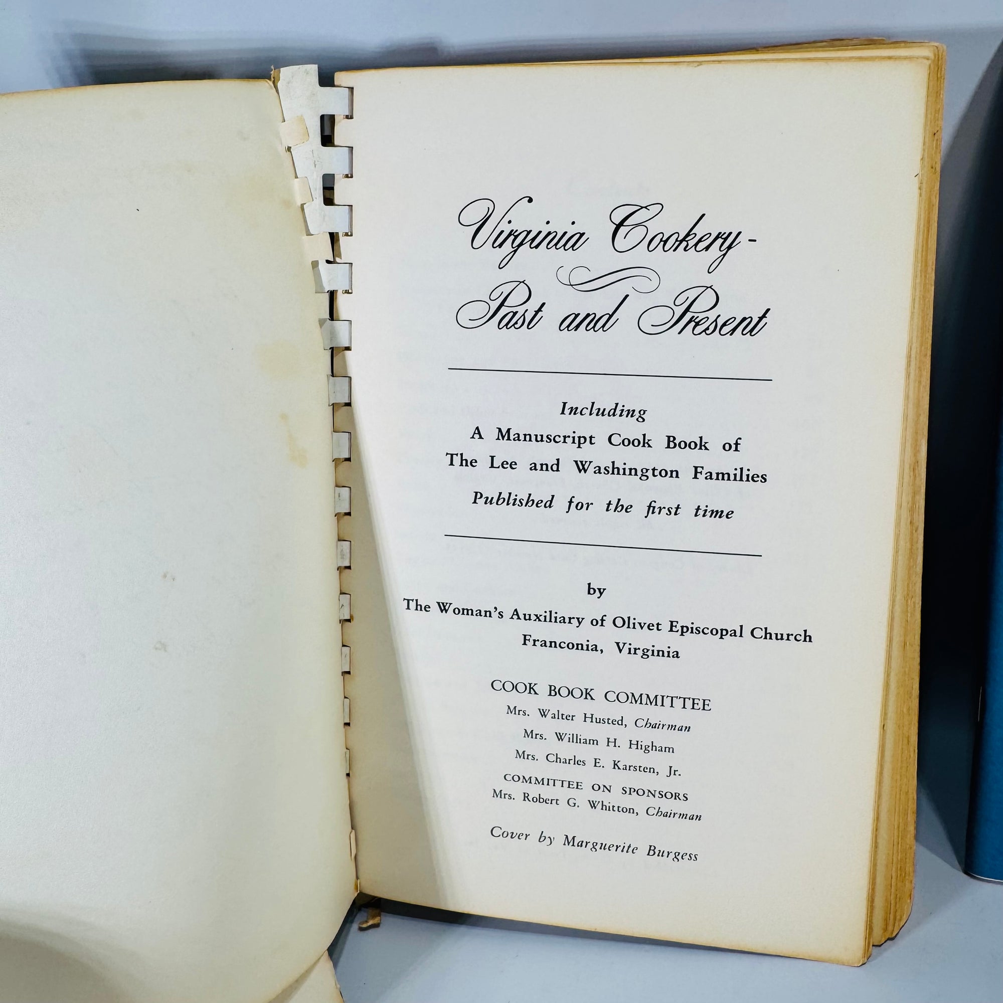 Vintage Community & Regional Cookbooks — Virginia Cookery (1957) + Negaunee Historical Society Cookbook (1994) + Marge Griffin’s Family Cookbook | Annotated Set, 3 Books