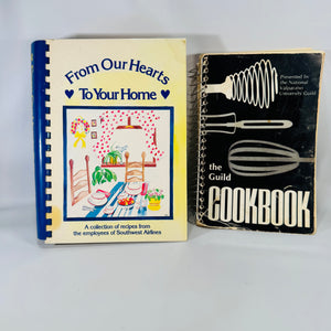 Southwest Airlines & Valparaiso University Guild Community Cookbooks (1972 & 1986) – Vintage Community Recipes Bundle
