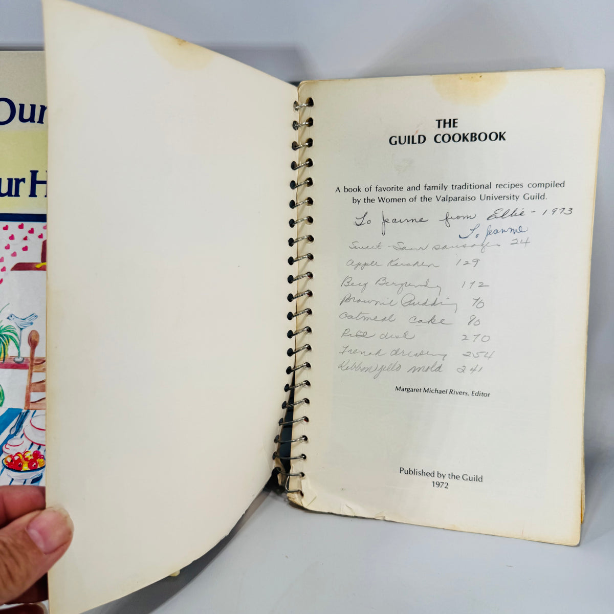 Southwest Airlines & Valparaiso University Guild Community Cookbooks (1972 & 1986) – Vintage Community Recipes Bundle