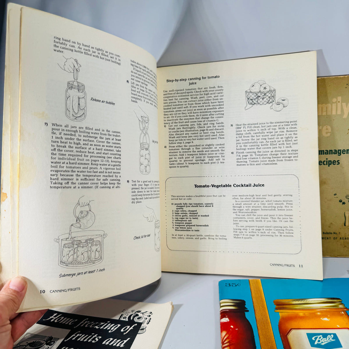 Mid-Century Home Canning & Preservation Bundle (5) — Sunset Home Canning (1975), Ball Blue Book (1969), USDA Guides | Cookbooks & Culinary History