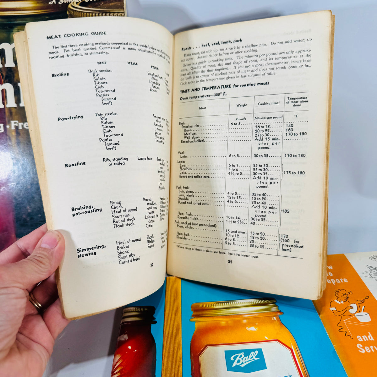 Mid-Century Home Canning & Preservation Bundle (5) — Sunset Home Canning (1975), Ball Blue Book (1969), USDA Guides | Cookbooks & Culinary History