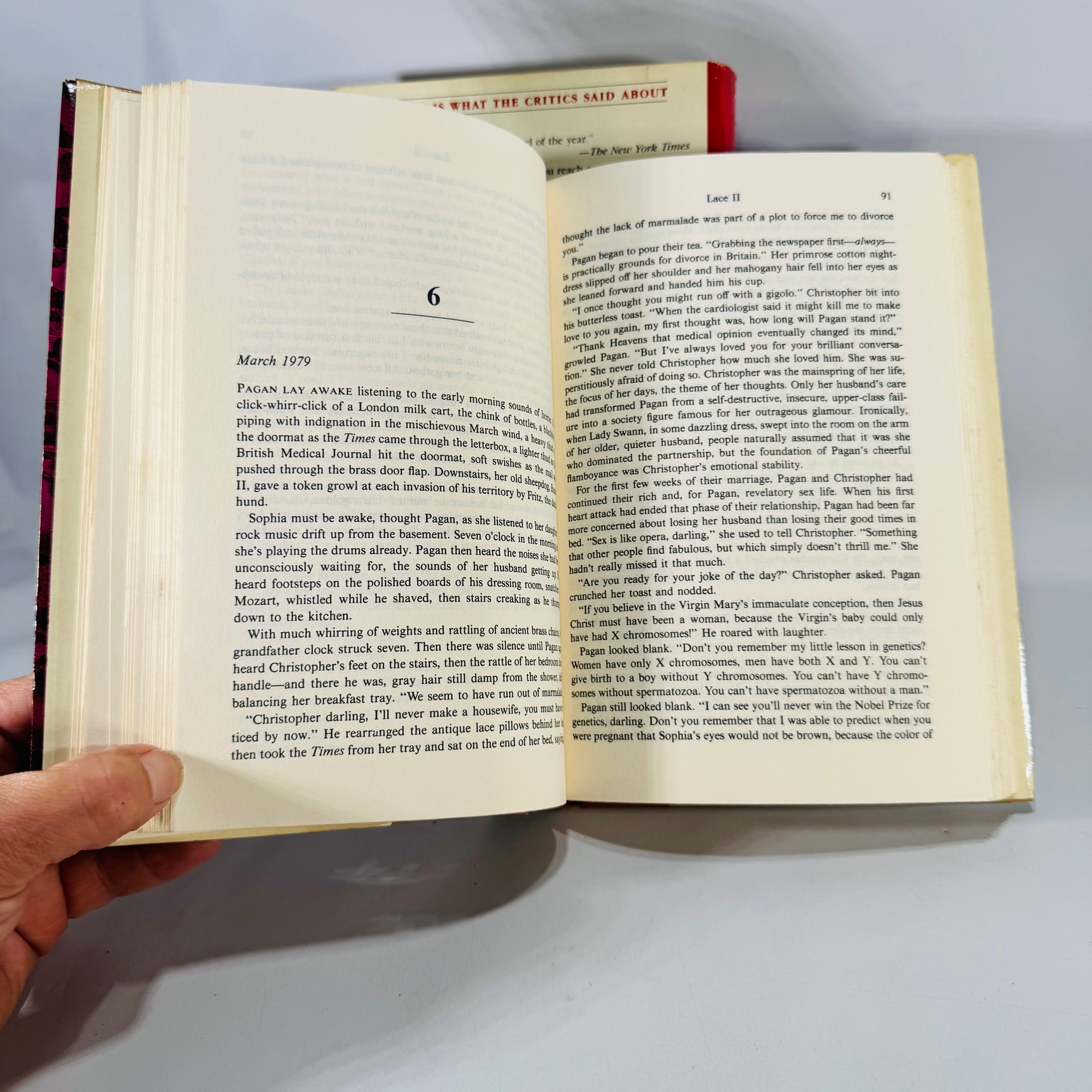 1980s Romance & Women’s Fiction Book Bundle (2) — Sidney Sheldon If Tomorrow Comes + Shirley Conran Lace II (1985) | Curated Set