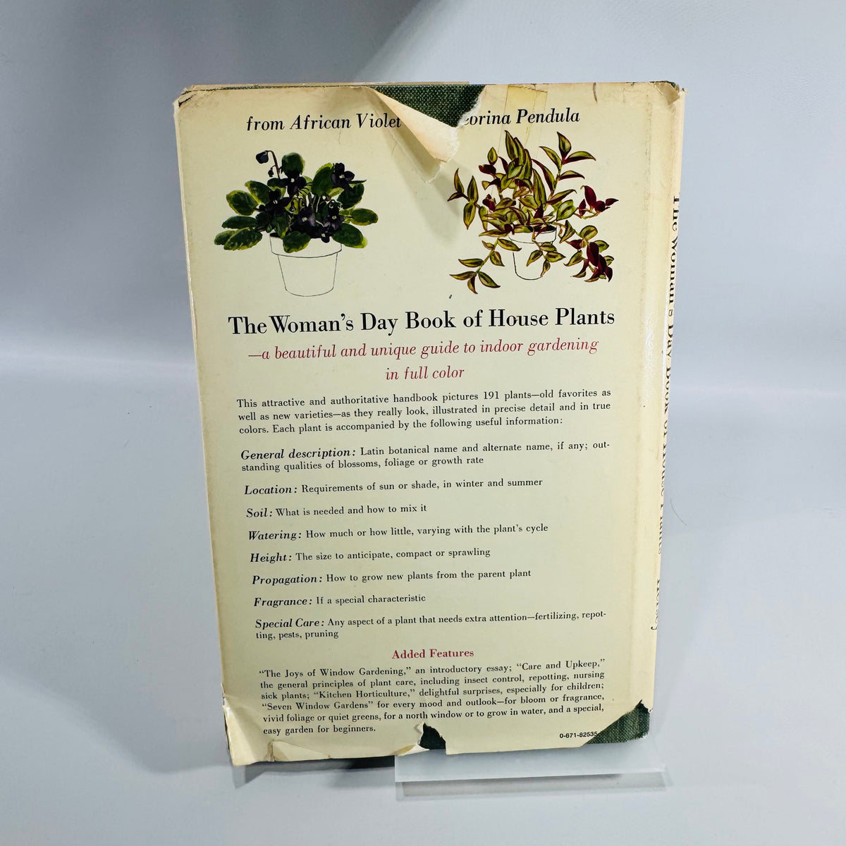 The Woman's Day Book of House Plants Jean Hersey | Simon & Schuster | 1965
