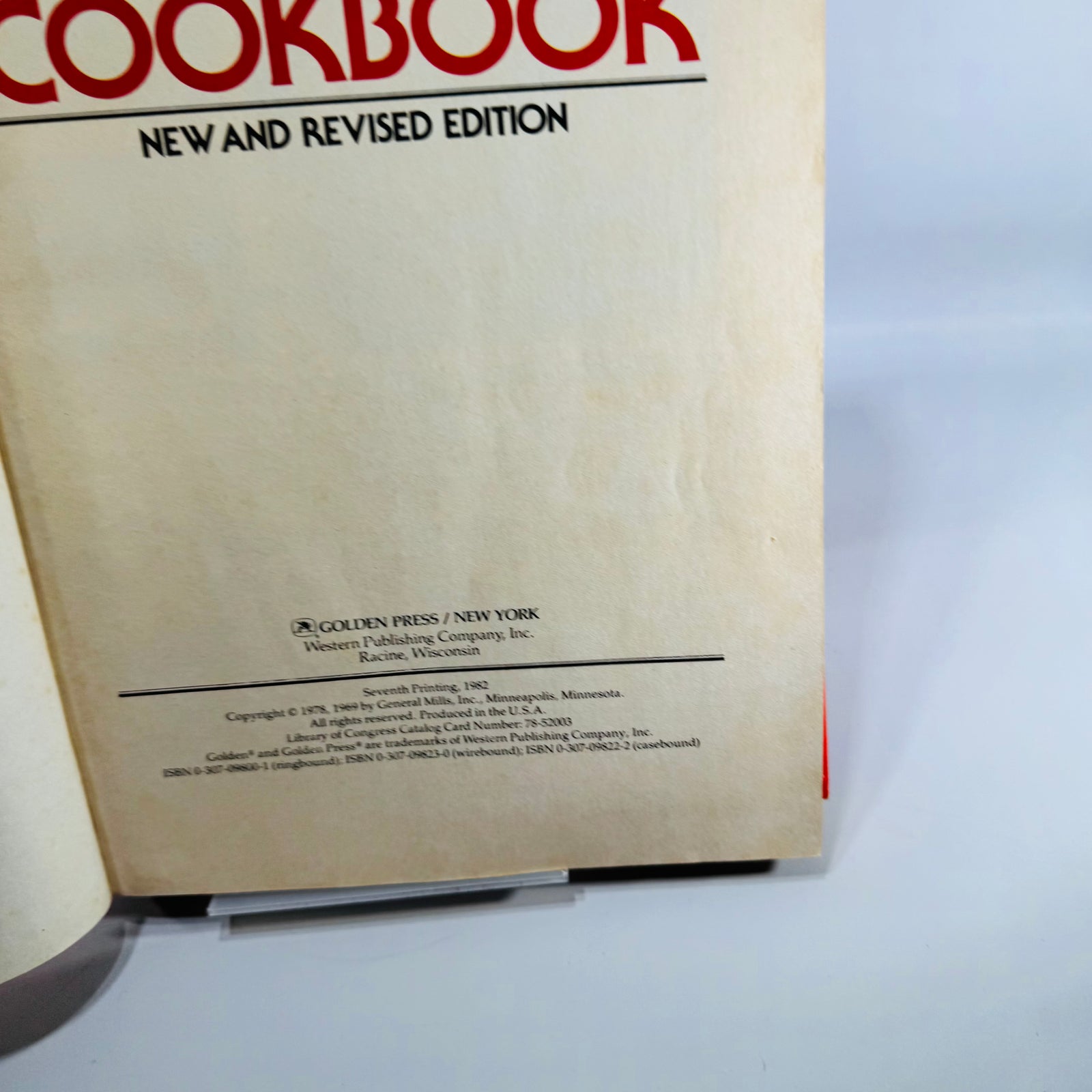 Betty Crocker's Cookbook — New and Revised Edition Golden Press | 1978