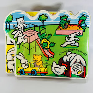 Peg Pals School — Vintage Soft Vinyl Baby Book Johnson & Johnson | 1983–1984