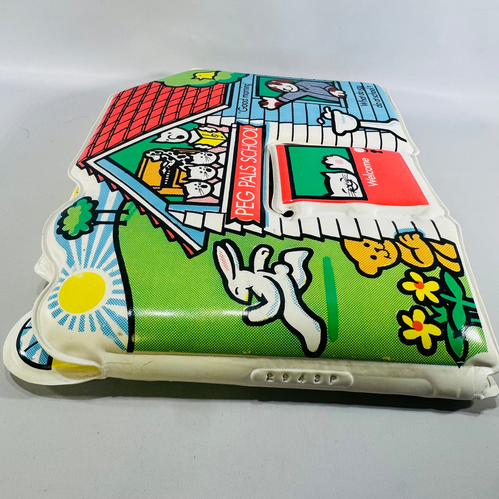 Peg Pals School — Vintage Soft Vinyl Baby Book Johnson & Johnson | 1983–1984