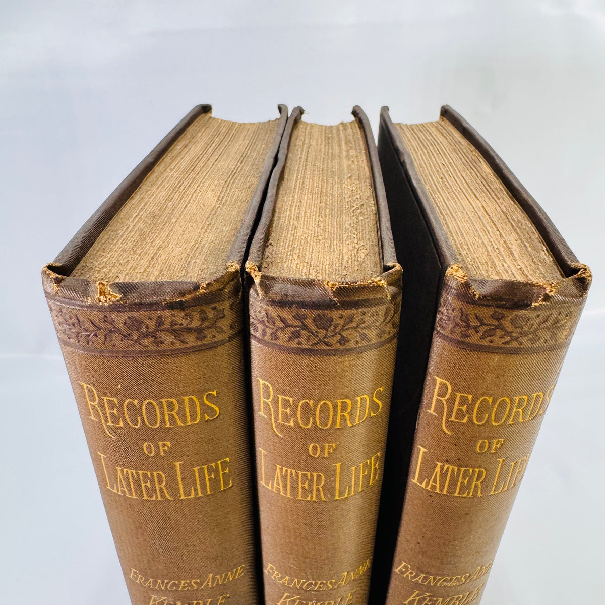 Records of Later Life by Frances Anne Kemble (1882) – A Three-Volume Firsthand Account of Victorian Life