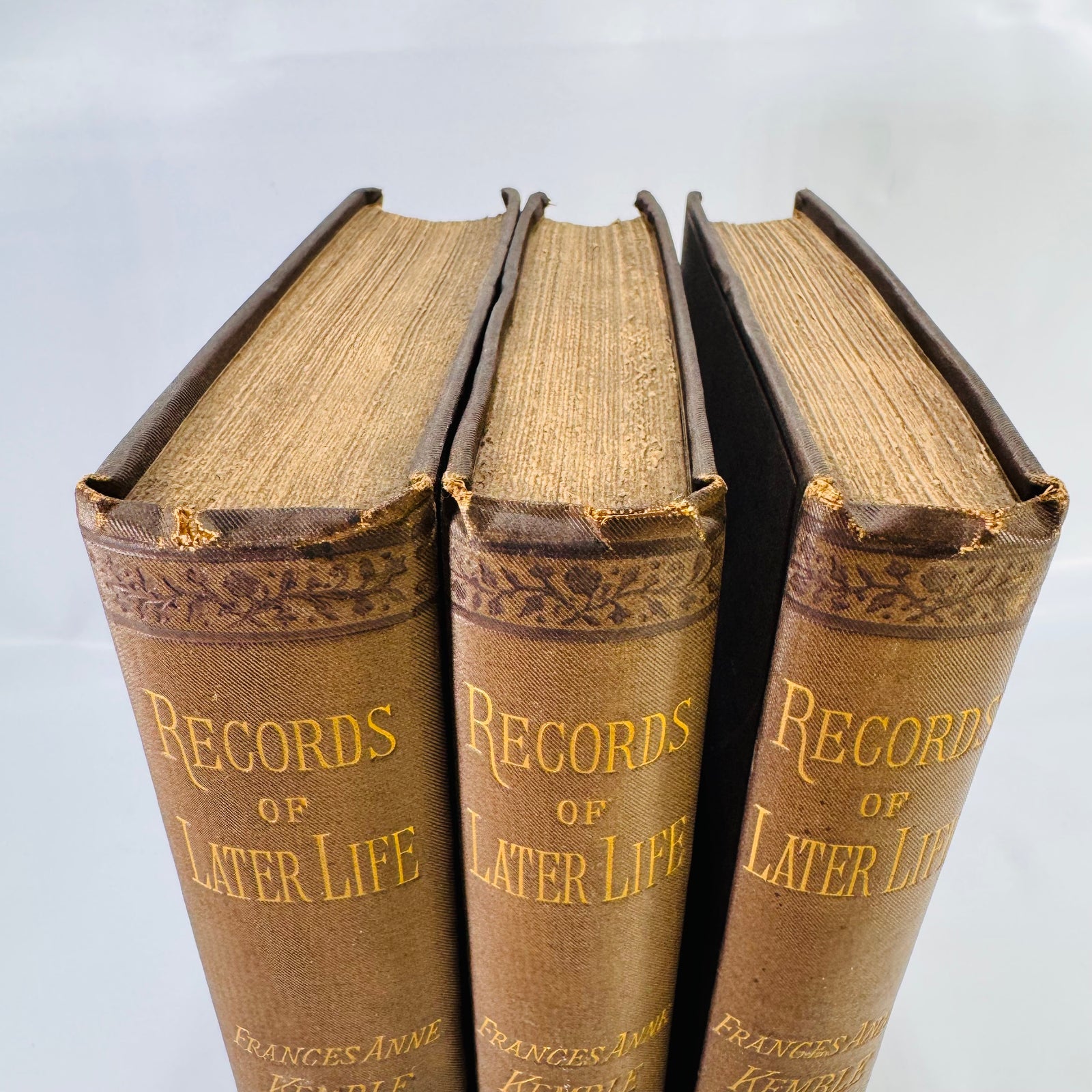 Records of Later Life by Frances Anne Kemble (1882) – A Three-Volume Firsthand Account of Victorian Life