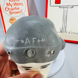 Snoopy & Charlie Brown Vintage Fan Bundle (1960s–70s) – 1969 Thermos, 1969 Hong Kong Snoopy Toy, 1961 Paperback & Hallmark Stationery Giftable Set