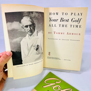 How to Play Your Best Golf All the Time by Tommy Armour 1964 Simon & Schuster and Golf Lessons Published for GM Men and Women 1954 by the National Golf Foundation