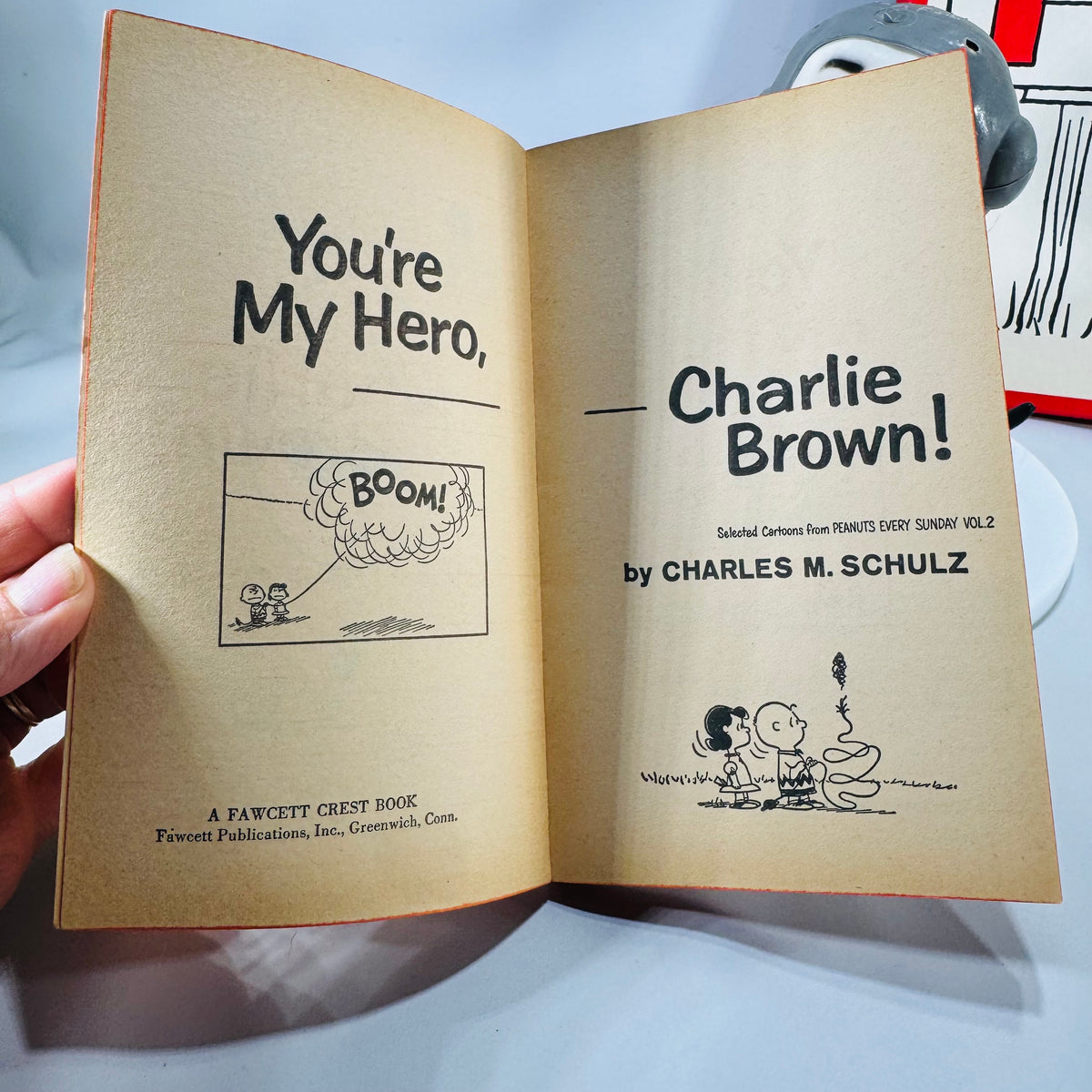 Snoopy & Charlie Brown Vintage Fan Bundle (1960s–70s) – 1969 Thermos, 1969 Hong Kong Snoopy Toy, 1961 Paperback & Hallmark Stationery Giftable Set