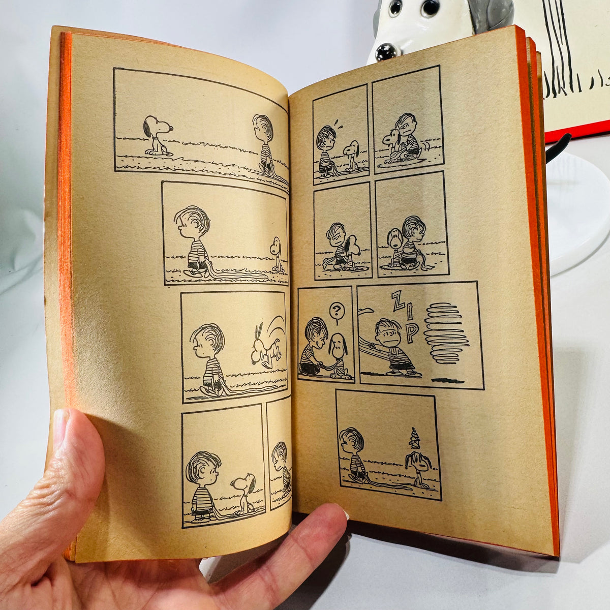 Snoopy & Charlie Brown Vintage Fan Bundle (1960s–70s) – 1969 Thermos, 1969 Hong Kong Snoopy Toy, 1961 Paperback & Hallmark Stationery Giftable Set