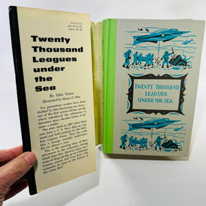Twenty Thousand Leagues Under the Sea by Jules Verne 1956 Junior Deluxe Edition Hardcover