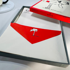 Snoopy & Charlie Brown Vintage Fan Bundle (1960s–70s) – 1969 Thermos, 1969 Hong Kong Snoopy Toy, 1961 Paperback & Hallmark Stationery Giftable Set