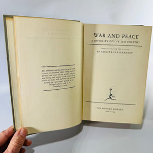 War and Peace by Leo Tolstoy Modern Library Hardcover Vintage Classic Literature