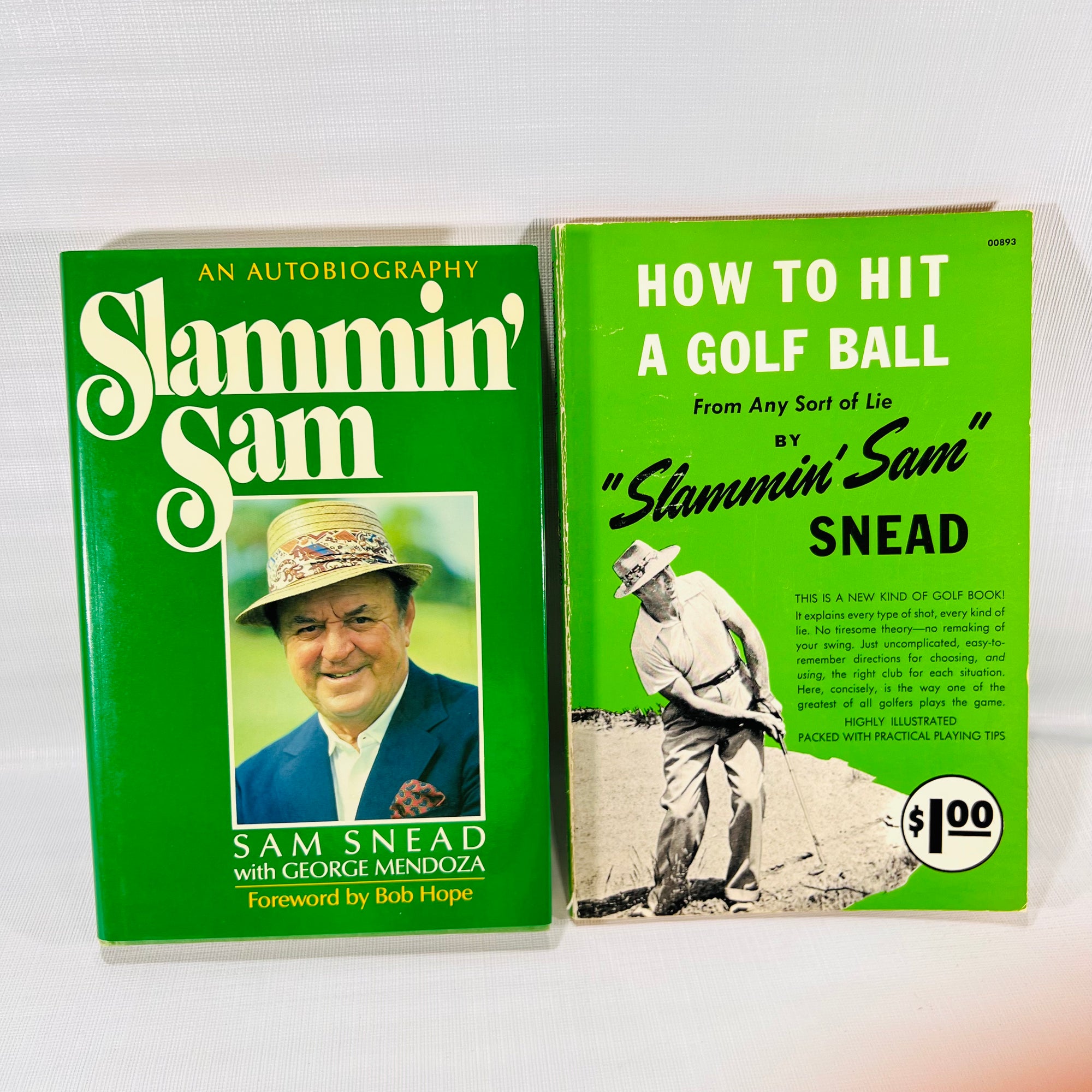 Slammin' Sam an Autobiography 1986Donald I Find Inc and How to Hit a Golf Ball 1950 Garden City Books