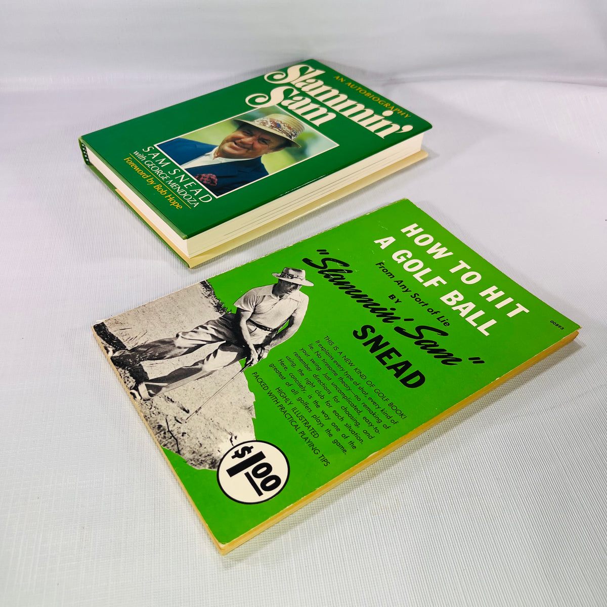 Slammin' Sam an Autobiography 1986Donald I Find Inc and How to Hit a Golf Ball 1950 Garden City Books