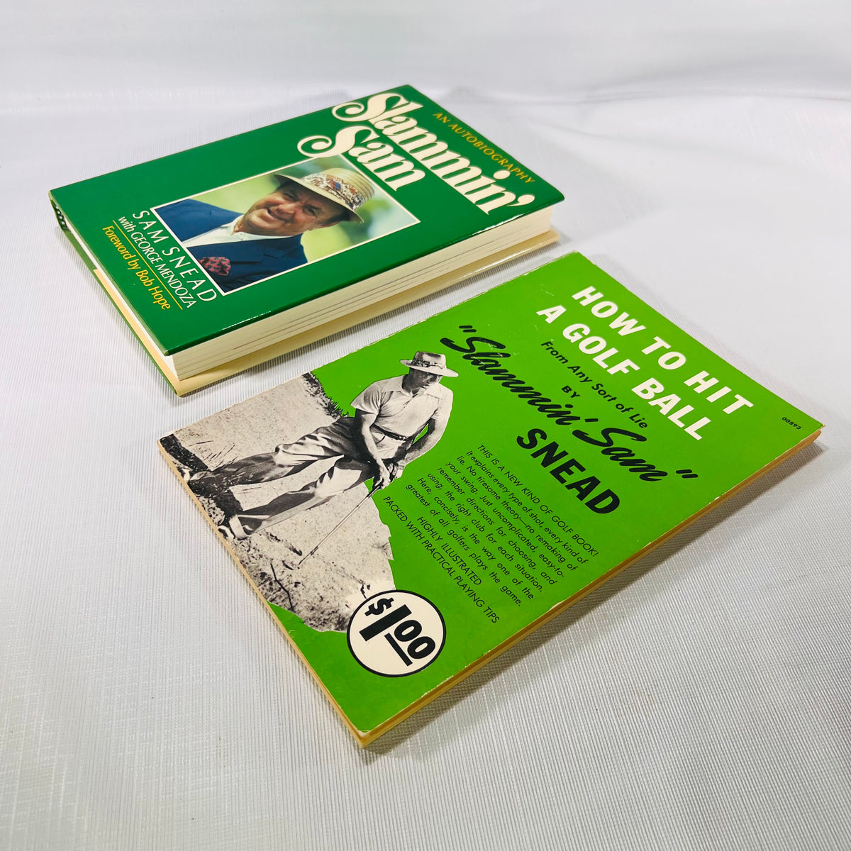 Slammin' Sam an Autobiography 1986Donald I Find Inc and How to Hit a Golf Ball 1950 Garden City Books