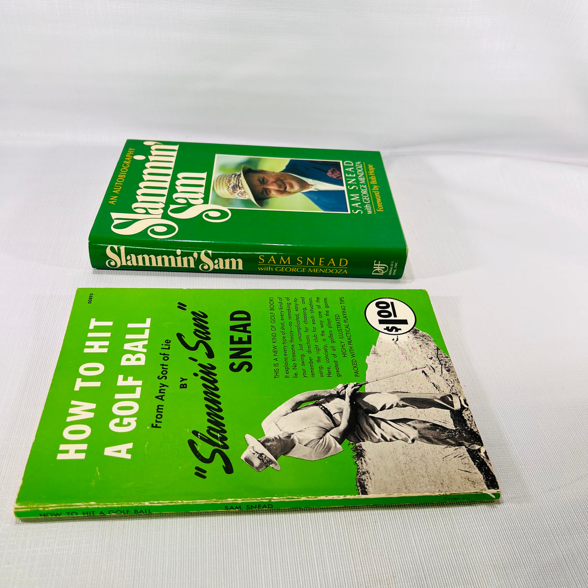 Slammin' Sam an Autobiography 1986Donald I Find Inc and How to Hit a Golf Ball 1950 Garden City Books