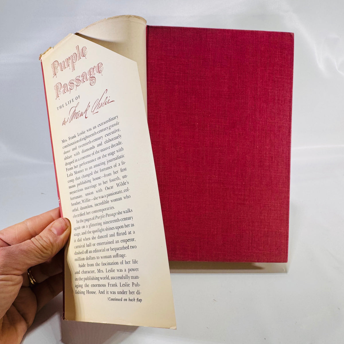 The Life of Mrs. Frank Leslie by Madeleine B. Stern (1953), University of Oklahoma Press, Hardcover
