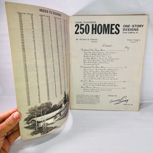 Home Planners 250 Homes One-Story Designs under 2,000 Sq. Ft.Volume Three by Richard B. Pollman 1976 Home Planners Inc