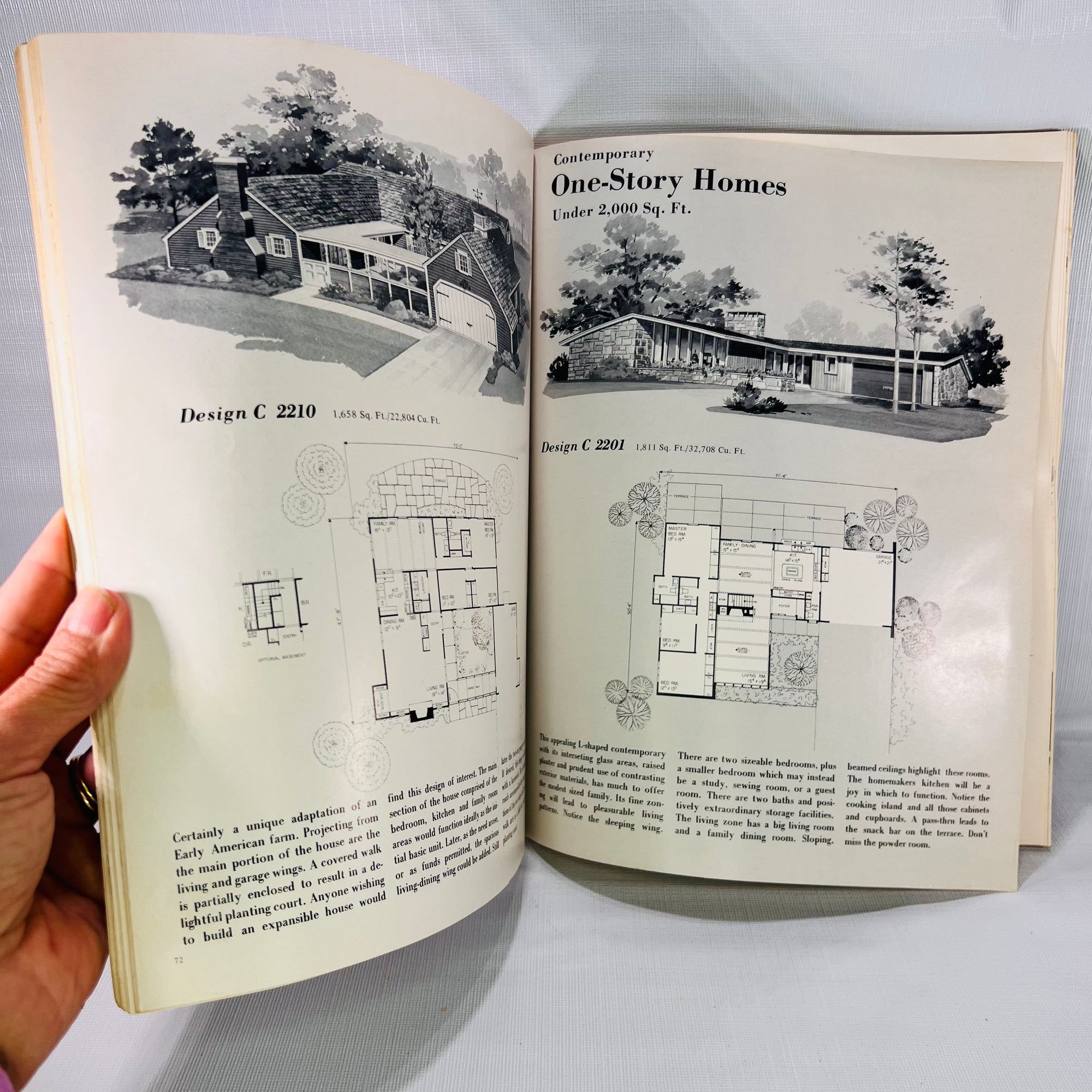 Home Planners 250 Homes One-Story Designs under 2,000 Sq. Ft.Volume Three by Richard B. Pollman 1976 Home Planners Inc