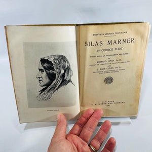 Antique Silas Marner Book George Eliot 1901 Clothbound Literature Textbook