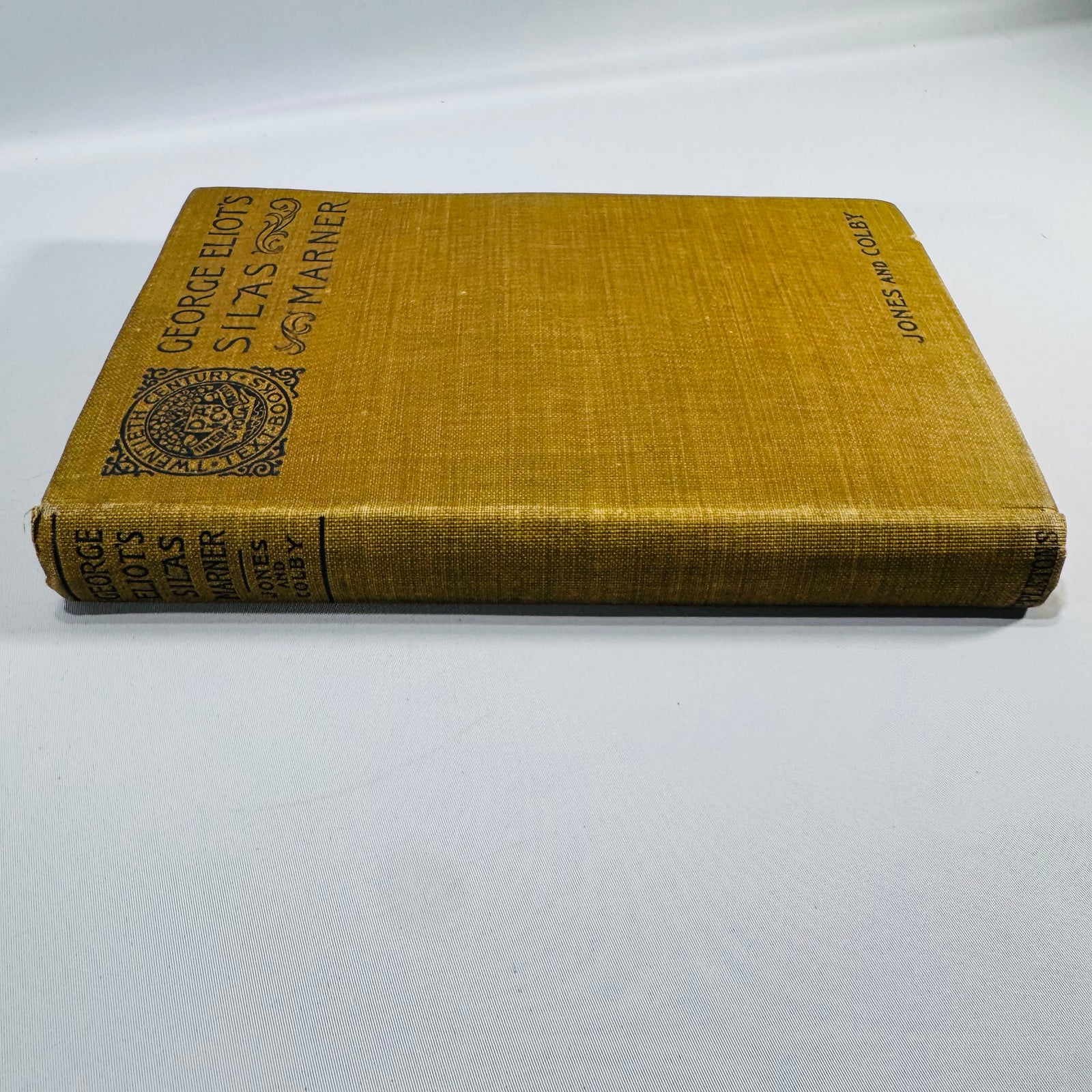 Antique Silas Marner Book George Eliot 1901 Clothbound Literature Textbook