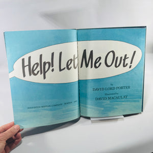 Vintage David Macaulay Picture Book Help! Let Me Out! David Lord Porter Hardcover 1982
