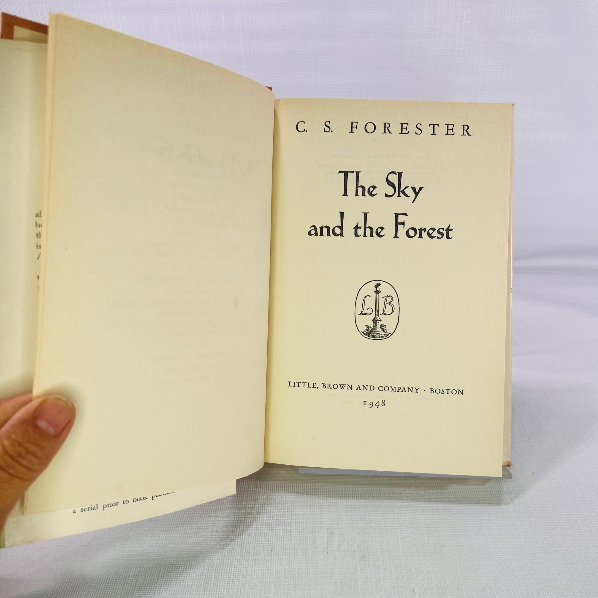 The Sky and the Forest by C. S. Forester 1948 Little Brown and Company
