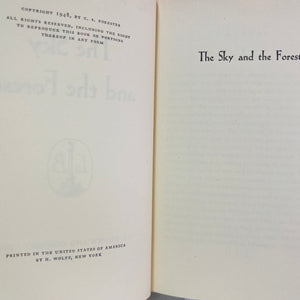 The Sky and the Forest by C. S. Forester 1948 Little Brown and Company