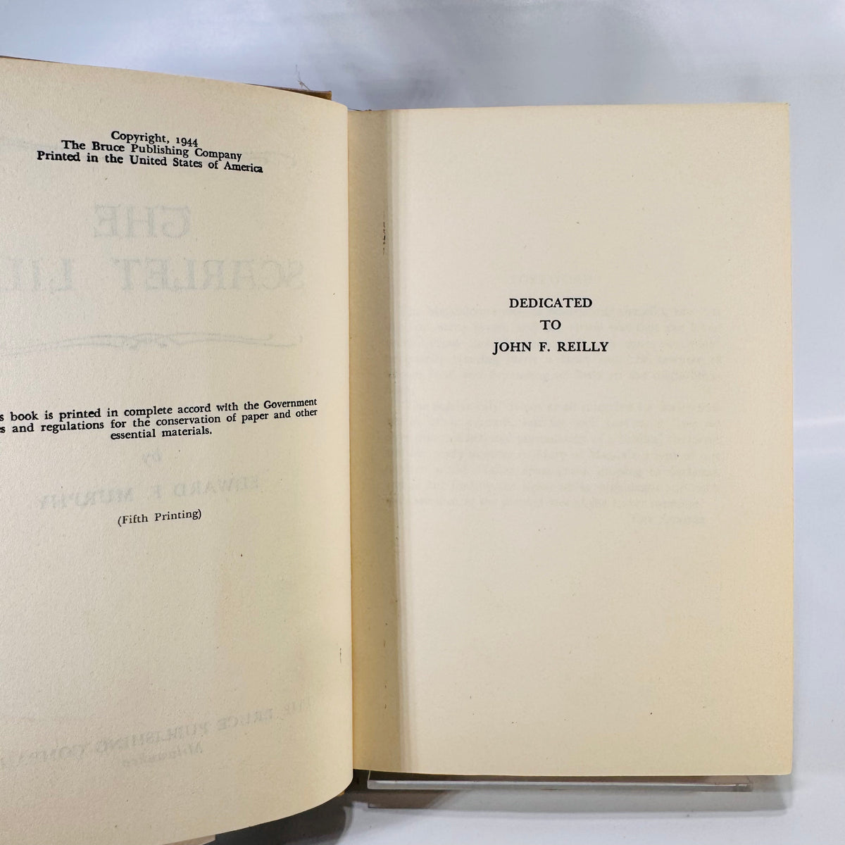The Scarlet Lily – A Story of Redemption and Hope by Edward F. Murphy (1944)