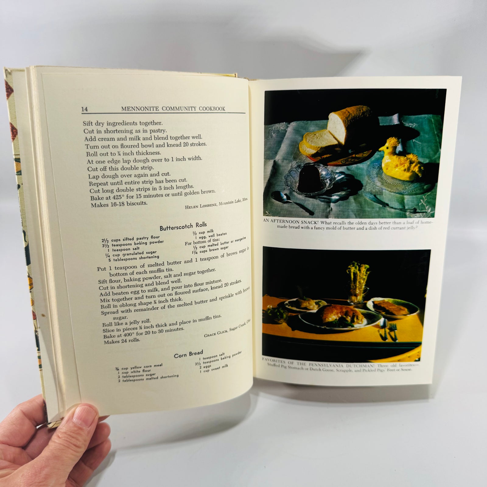 Mennonite Community Cookbook Mary Emma Showalter Hardcover 1988 Vintage Recipe Book