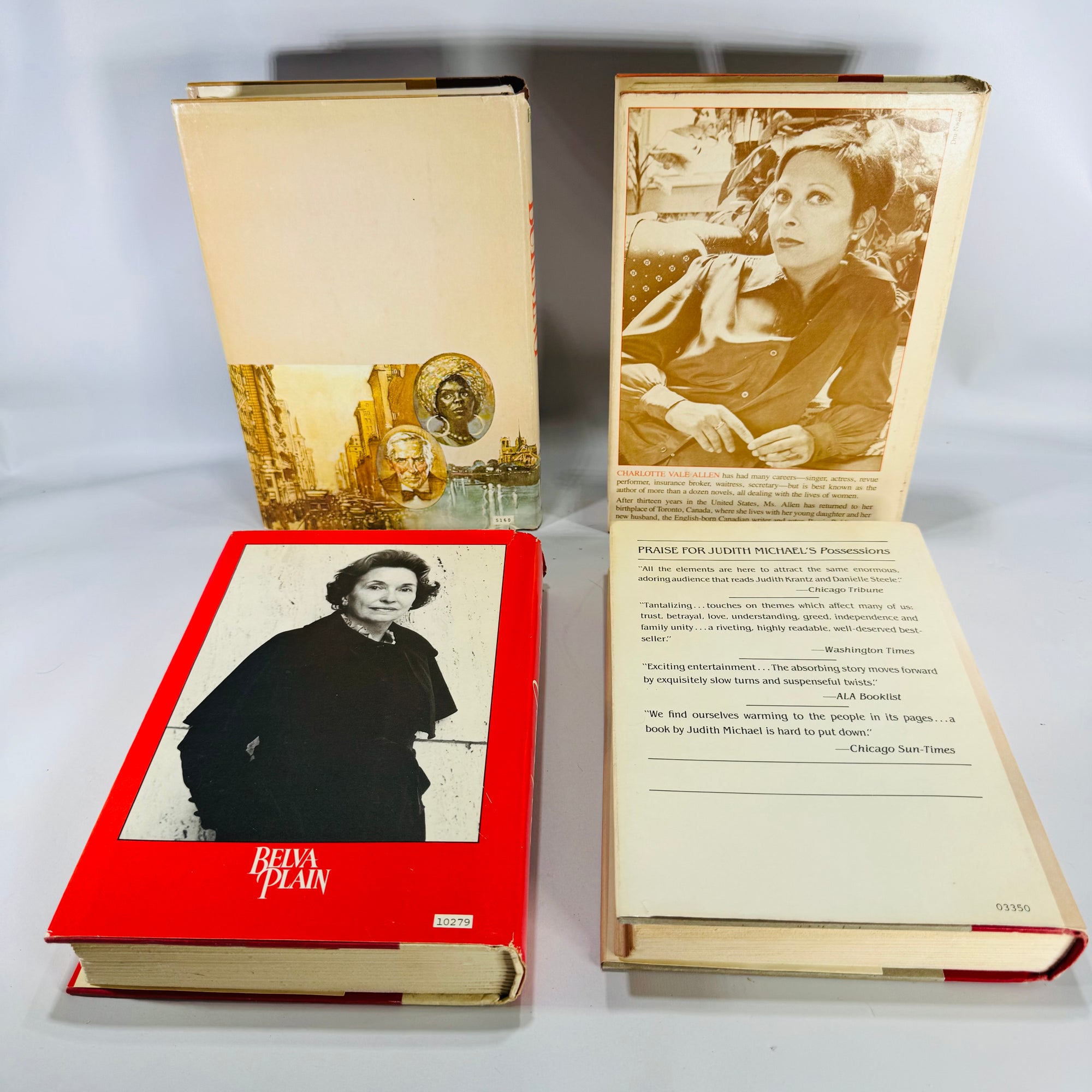 Vintage Four Book Bundle — Domestic Drama & Family Sagas (1980s) — Belva Plain, Charlotte Vale Allen, Judith Michael