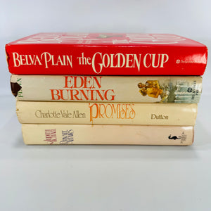Vintage Four Book Bundle — Domestic Drama & Family Sagas (1980s) — Belva Plain, Charlotte Vale Allen, Judith Michael