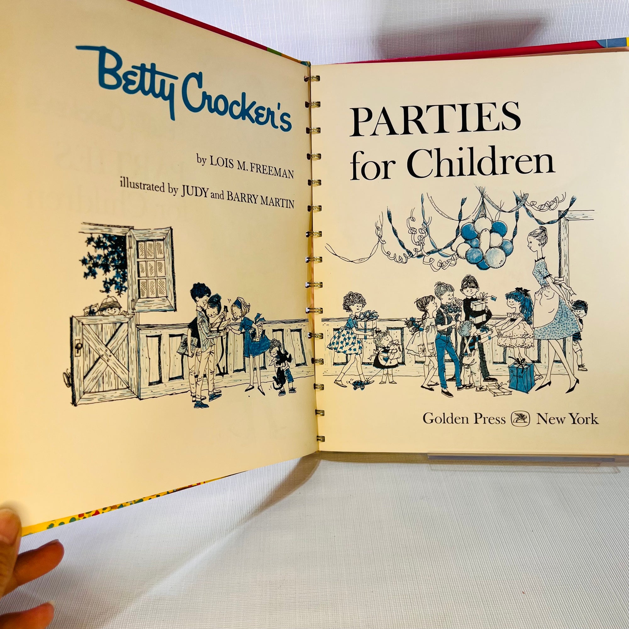Betty Crocker's Parties for Children 1964 Golden Press New York