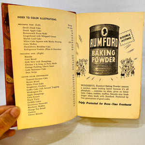 Rumford Complete Cook Book by Rumfor Kitchens 1950 The Rumford Company makers of Rumford Baking Powder