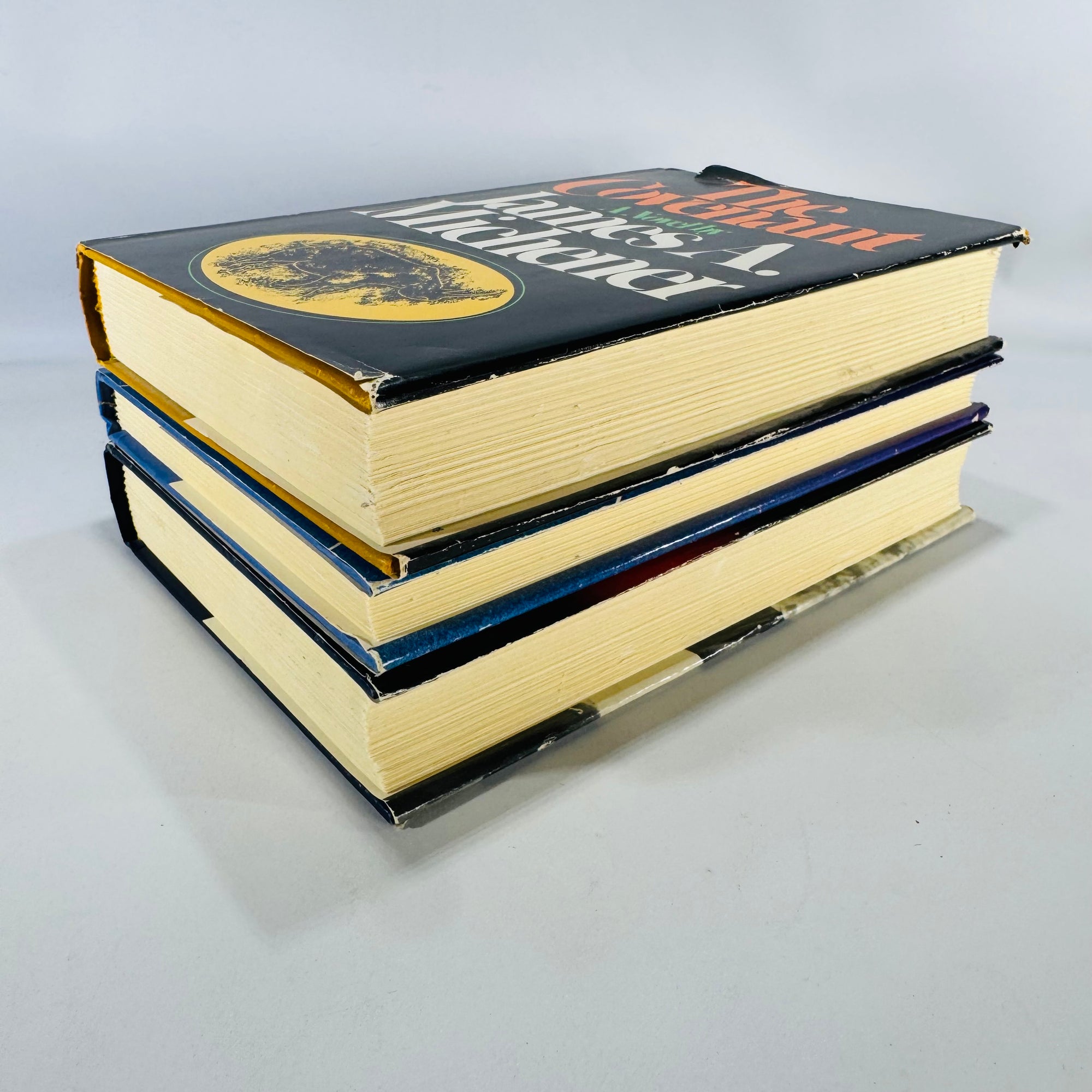 Vintage Suspense & Historical Fiction Bundle — Michener, Stewart, Patterson (3 HC, 1979–1980)