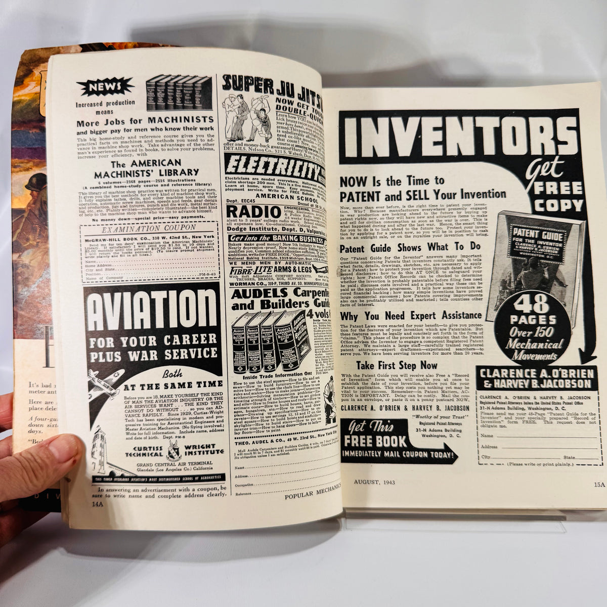 Vintage Military & Technology Magazines – Popular Mechanics (1943) & Army Information Digest (1961)