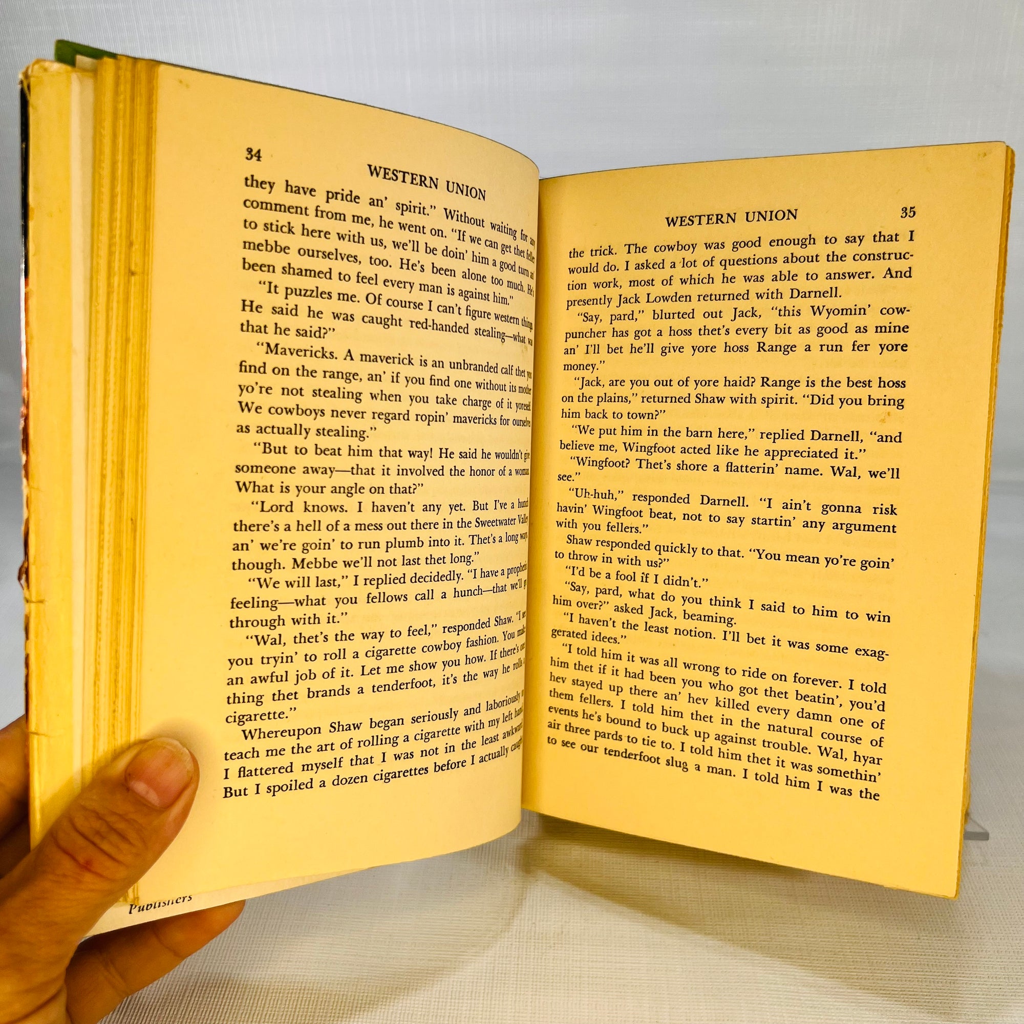 The Epic of a Single Strand of Wire Western Union by Zane Grey 1939 Grosset & Dunlap