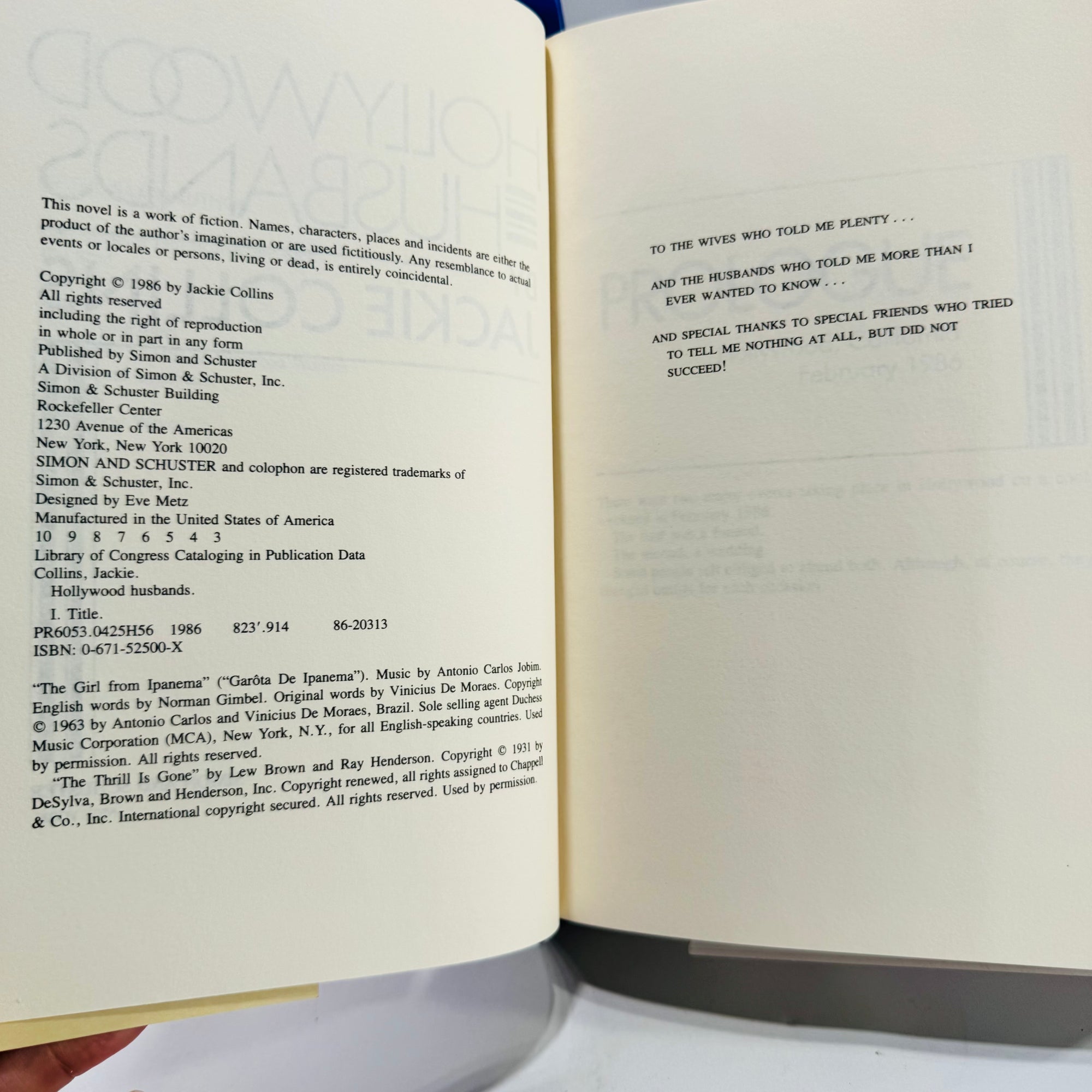 Jackie Collins 1980s Women’s Fiction Bundle — Lucky & Hollywood Husbands (1985–1986) — Simon & Schuster | Vintage Glam Fiction, Romance