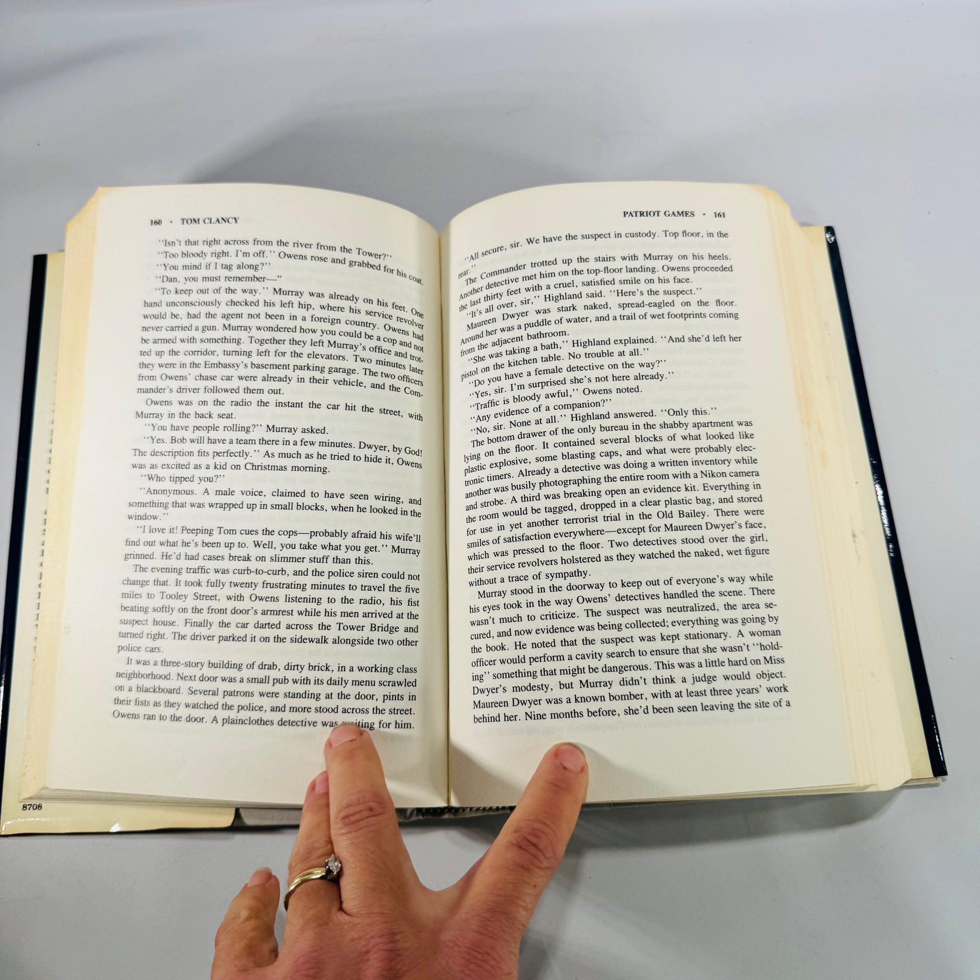 Tom Clancy Thriller Classic — Patriot Games (1987) — G.P. Putnam’s Sons | Hardcover, Fiction