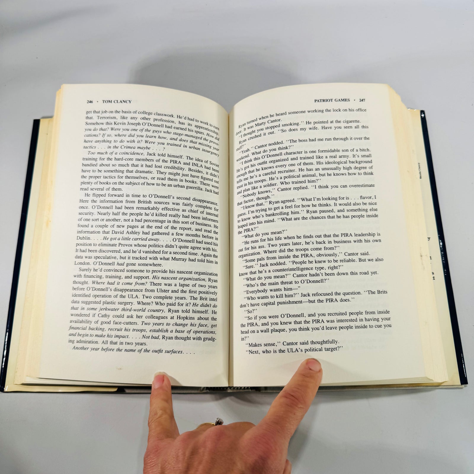 Tom Clancy Thriller Classic — Patriot Games (1987) — G.P. Putnam’s Sons | Hardcover, Fiction