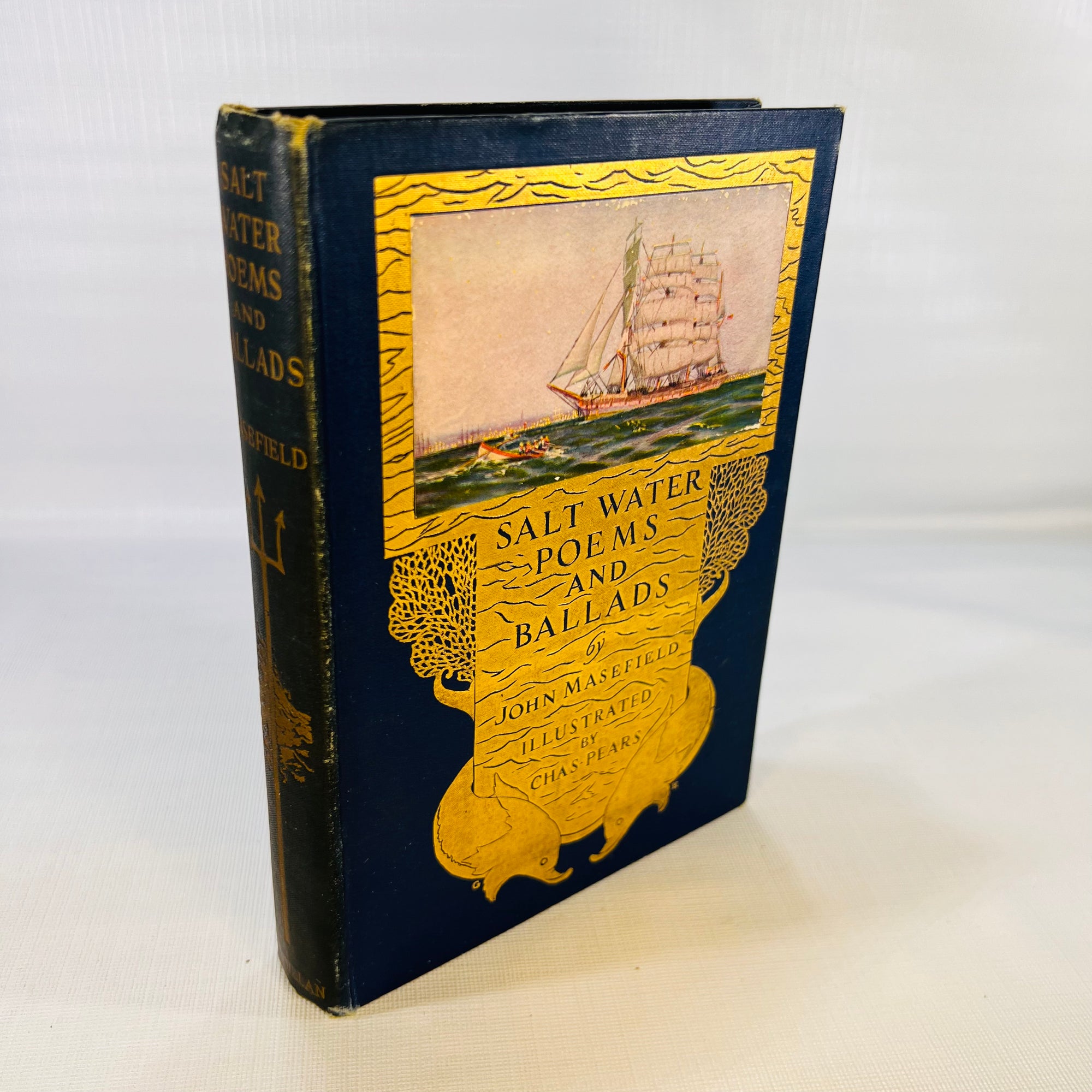 Salt Water Poems and Ballads by John Masefield illustrated by Chas Pears 1916 The Macmillan Company