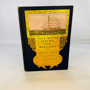 Salt Water Poems and Ballads by John Masefield illustrated by Chas Pears 1916 The Macmillan Company