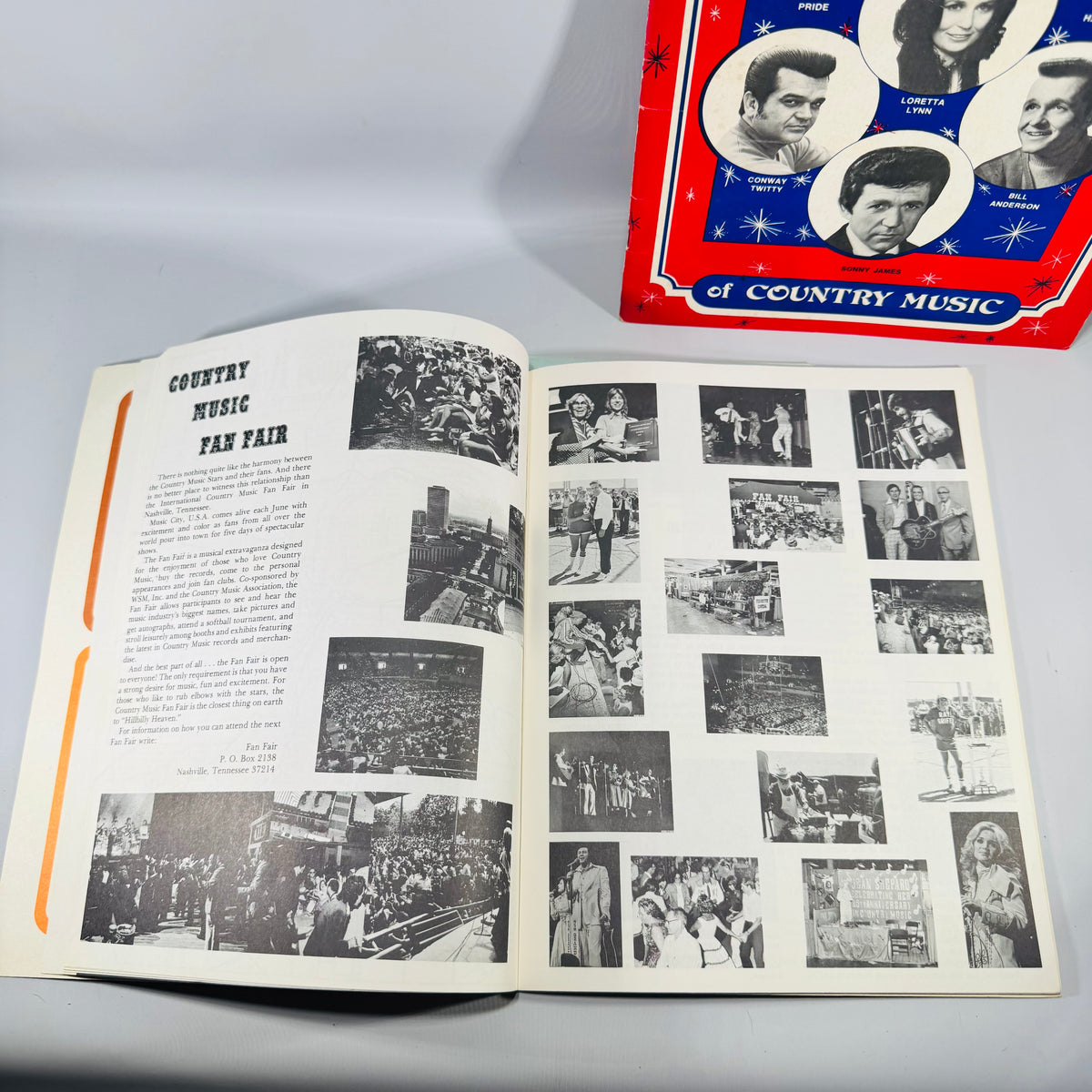Vintage Country Music Program Bundle 1979 Nashville Fan Fair George Jones Tammy Wynette Autograph