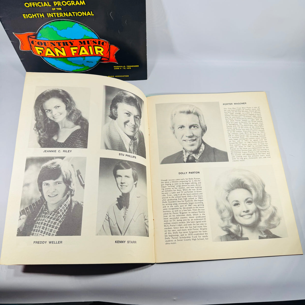 Vintage Country Music Program Bundle 1979 Nashville Fan Fair George Jones Tammy Wynette Autograph