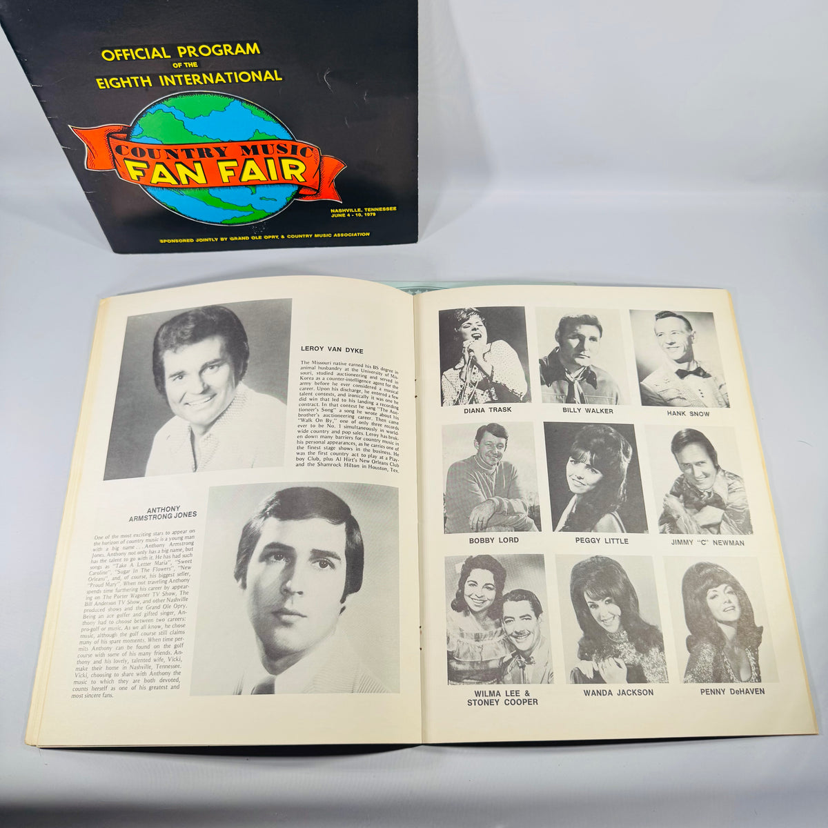 Vintage Country Music Program Bundle 1979 Nashville Fan Fair George Jones Tammy Wynette Autograph